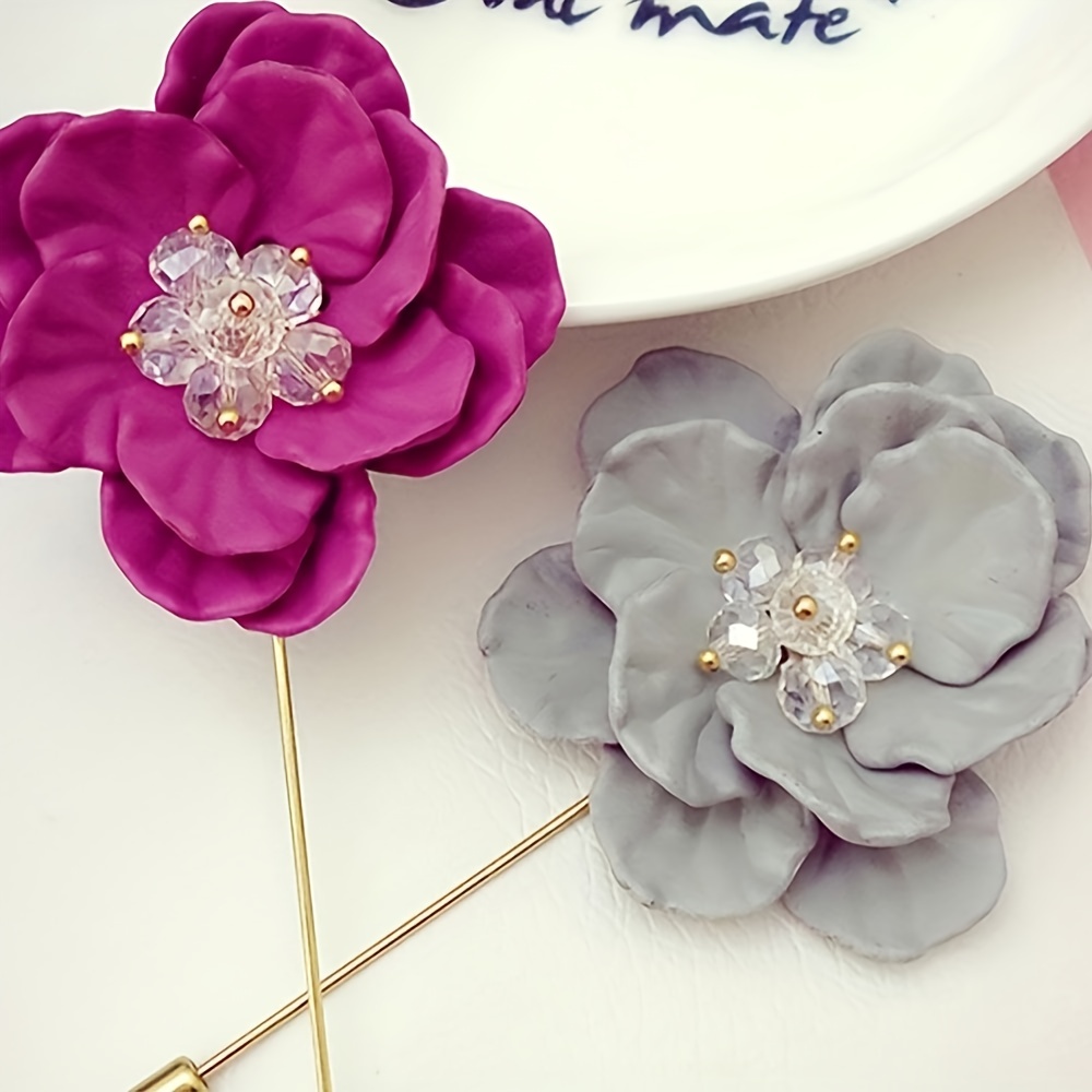 10pcs Zinc Alloy Flat Back Brooches, DIY Craft Accessories